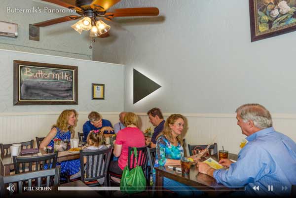 Dallas Photographer shoot 360-degree panoramas inside a restaurant or business